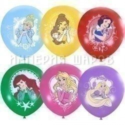 Облако из шариков Веселые принцессы 25 шт