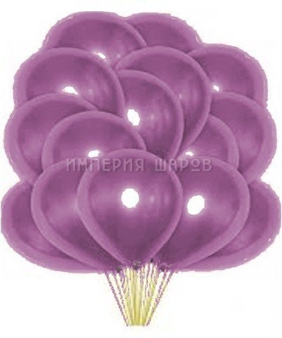 Облако фиолетовых перламутровых шаров 25шт