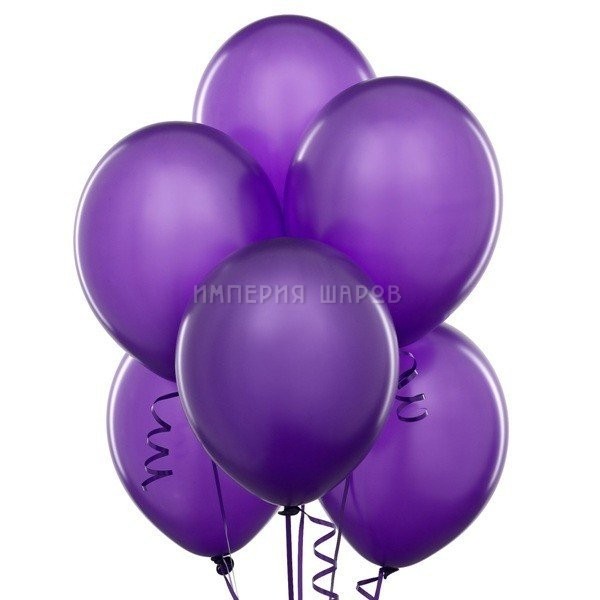 Облако фиолетовых шаров 25 шт