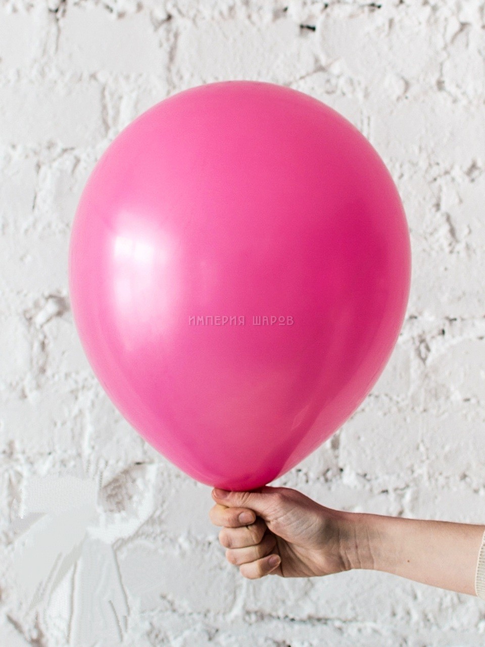 Латексный шарик ярко-розовый пастель