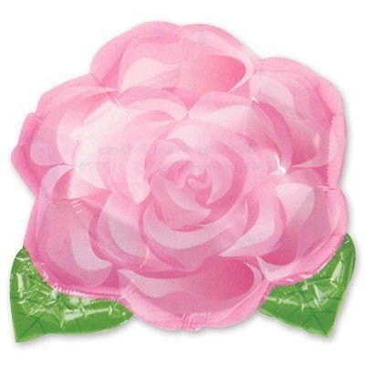 Шар фигура Роза розовая малая