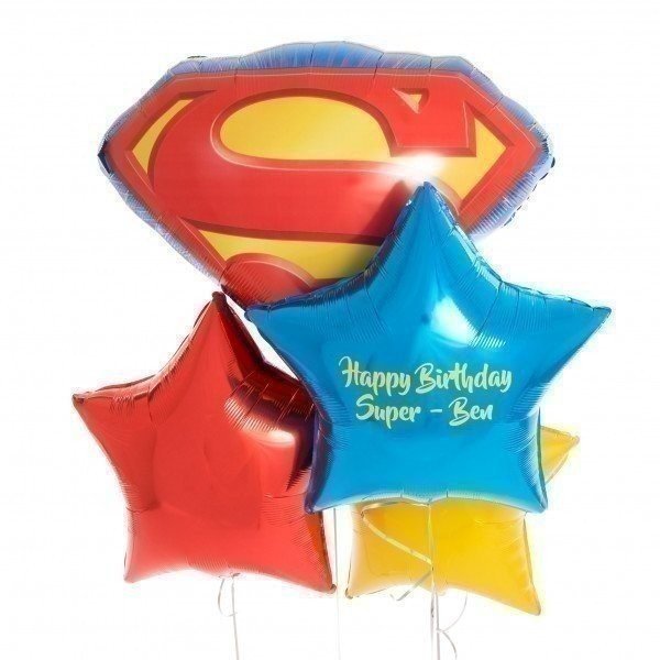 Букет из шариков «Ты наш супергерой» для мальчика